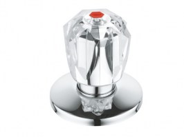 GROHE VOLANTE BRILLANTE ROJO + MONTURA 3/4"